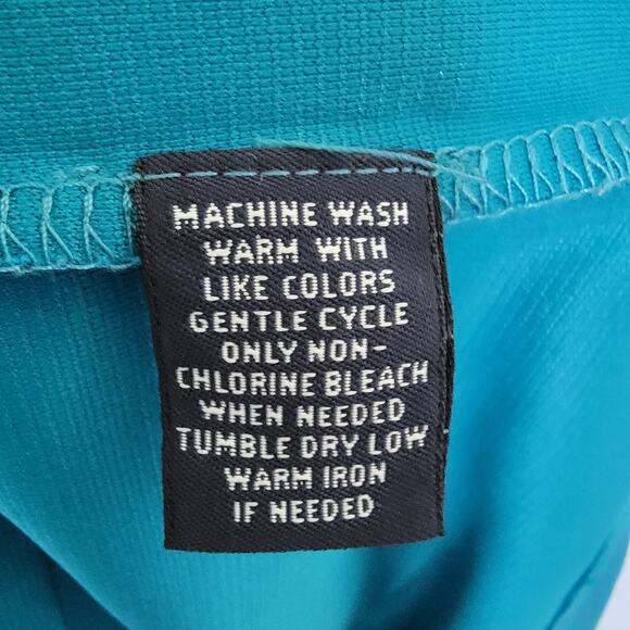 Golf Polo Performance Shirt Mens Sz XL Teal Nautical Coastal Roundtree & Yorke - Picture 5 of 9